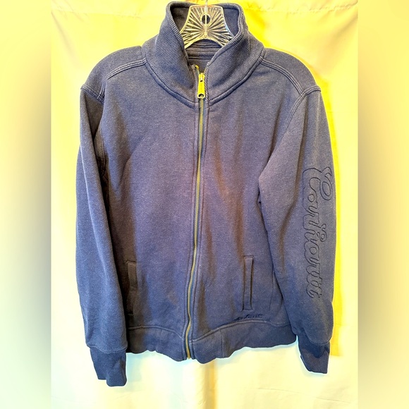 Carhartt Dunlow Women’s XL Full Zip Fleece Sweatshirt Navy Blue Embroidered - Picture 1 of 10